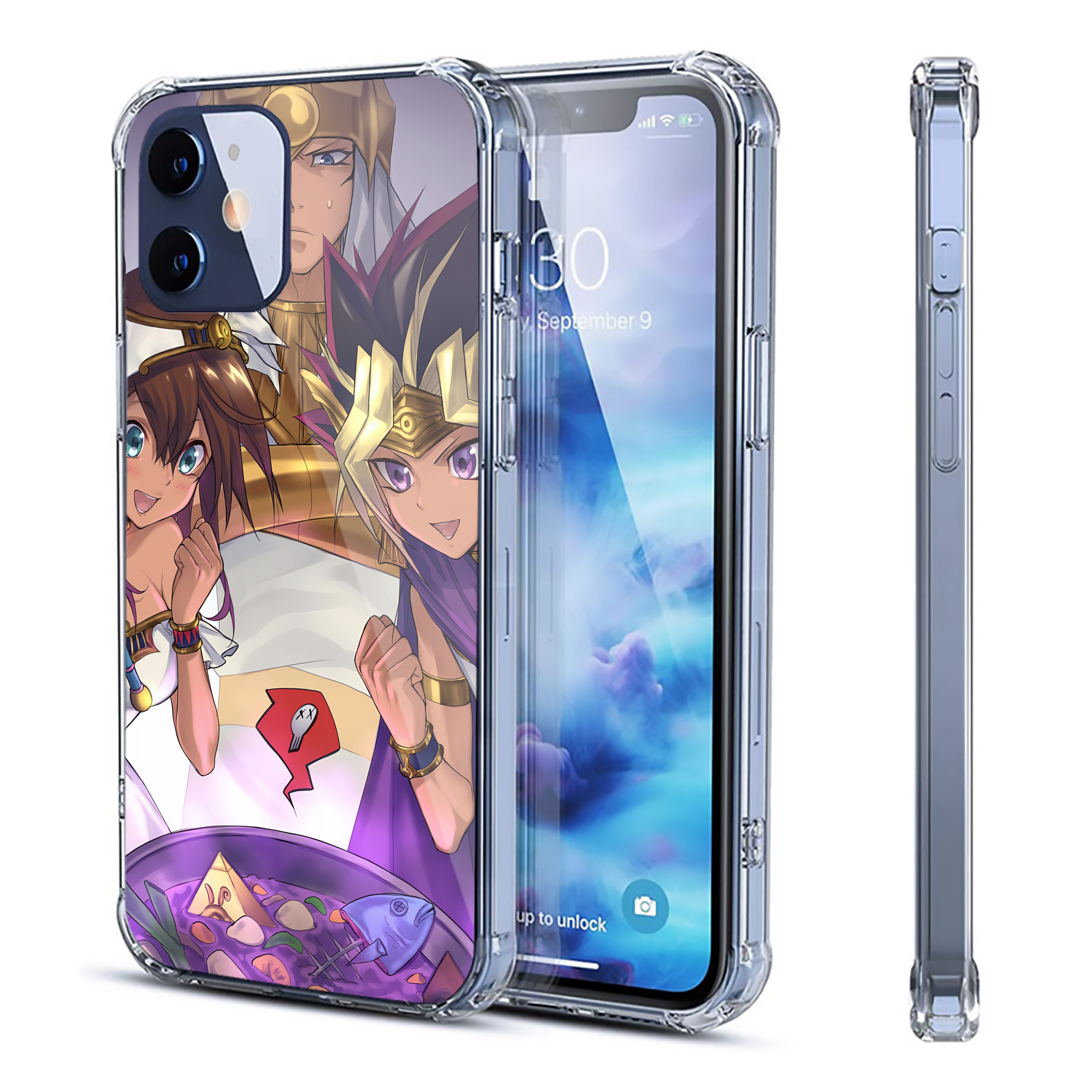 （画像用） 遊☆戯☆王 Yu-Gi-Oh! 【iPhone 12シリーズ対応】透明スマホケース（クリアソフトケース）